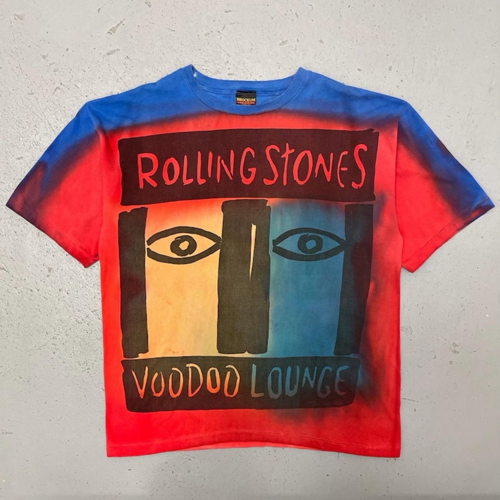Vintage 1994 The Rolling Stones Rare Single Stitch AOP Concert Band T Shirt XXL